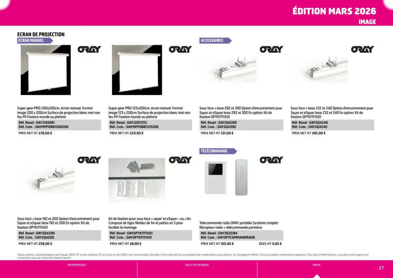 Rexel                                                     catalogue du 01/04 – page 27
