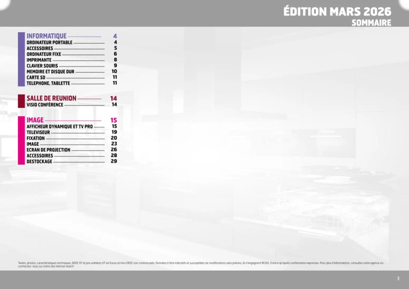 Rexel                                                     catalogue du 01/04 – page 3