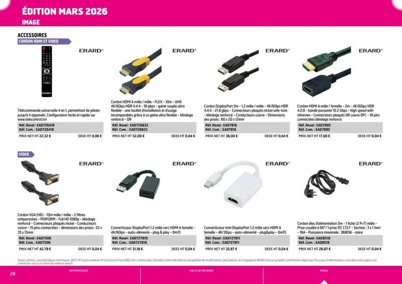 Rexel                                                     catalogue du 01/04 – page 28