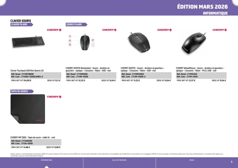 Rexel                                                     catalogue du 01/04 – page 9