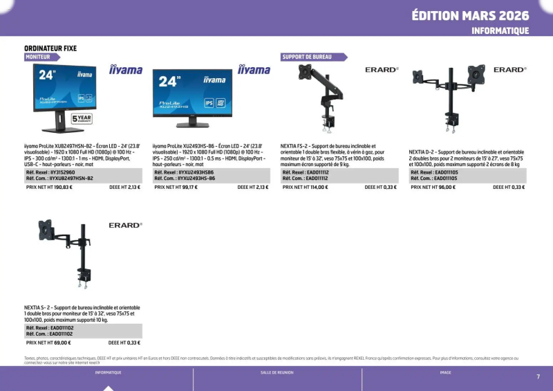 Rexel                                                     catalogue du 01/04 – page 7
