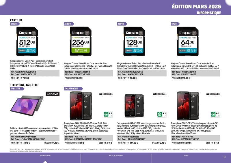 Rexel                                                     catalogue du 01/04 – page 11