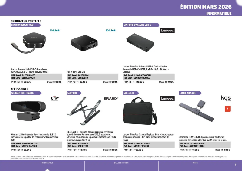 Rexel                                                     catalogue du 01/04 – page 5