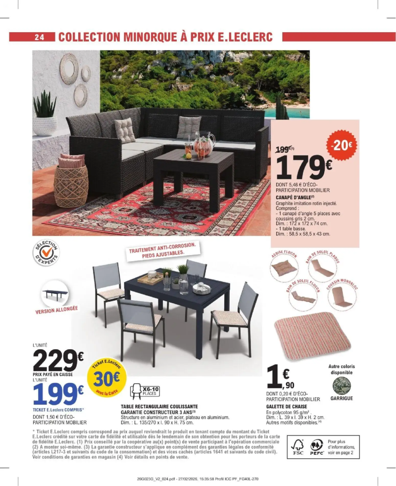 Brico E.Leclerc catalogue du 31/03 – page 24