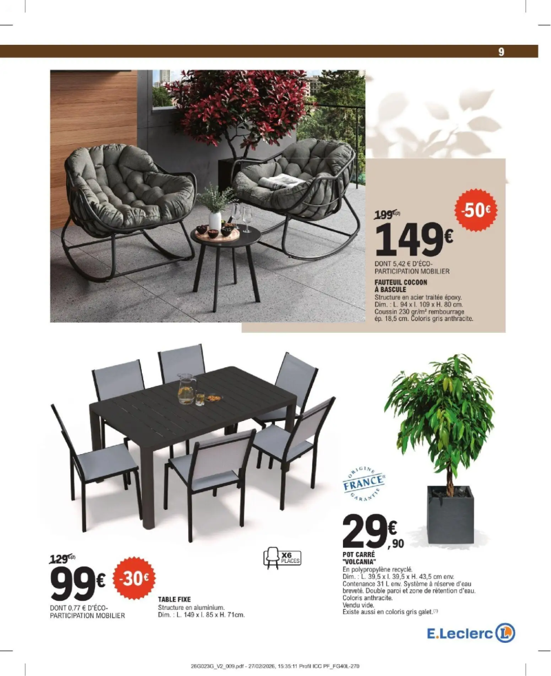 Brico E.Leclerc catalogue du 31/03 – page 9