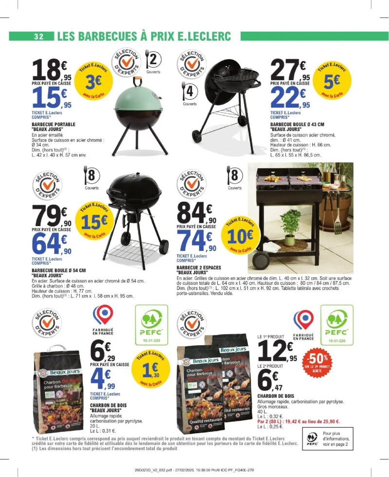 Brico E.Leclerc catalogue du 31/03 – page 32