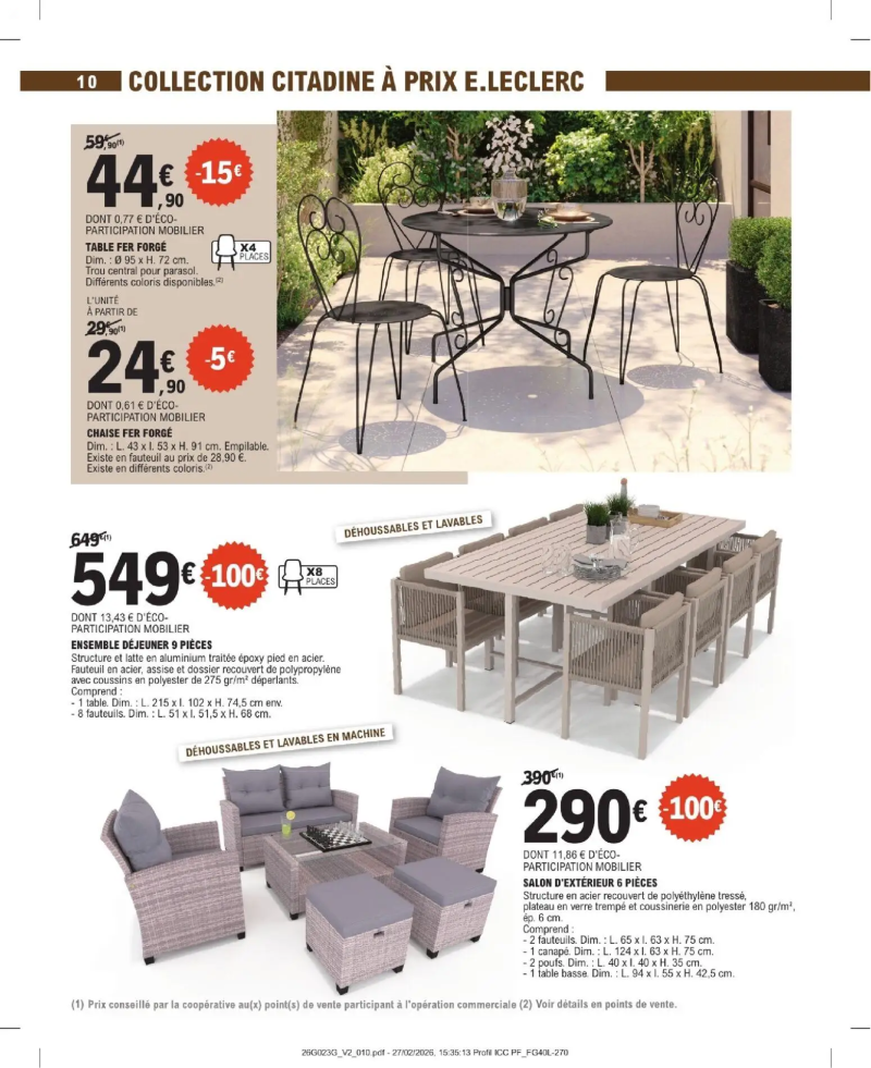 Brico E.Leclerc catalogue du 31/03 – page 10