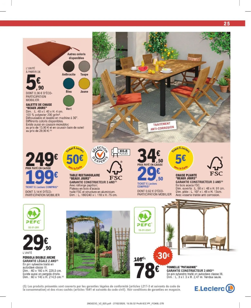 Brico E.Leclerc catalogue du 31/03 – page 25