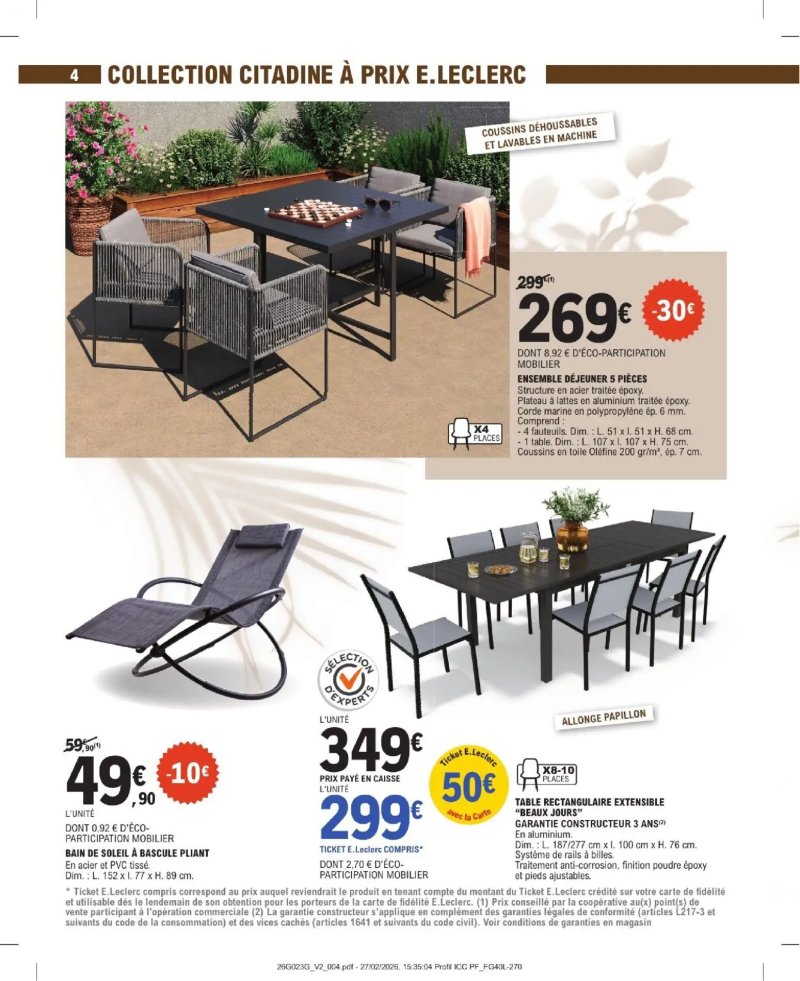 Brico E.Leclerc catalogue du 31/03 – page 4