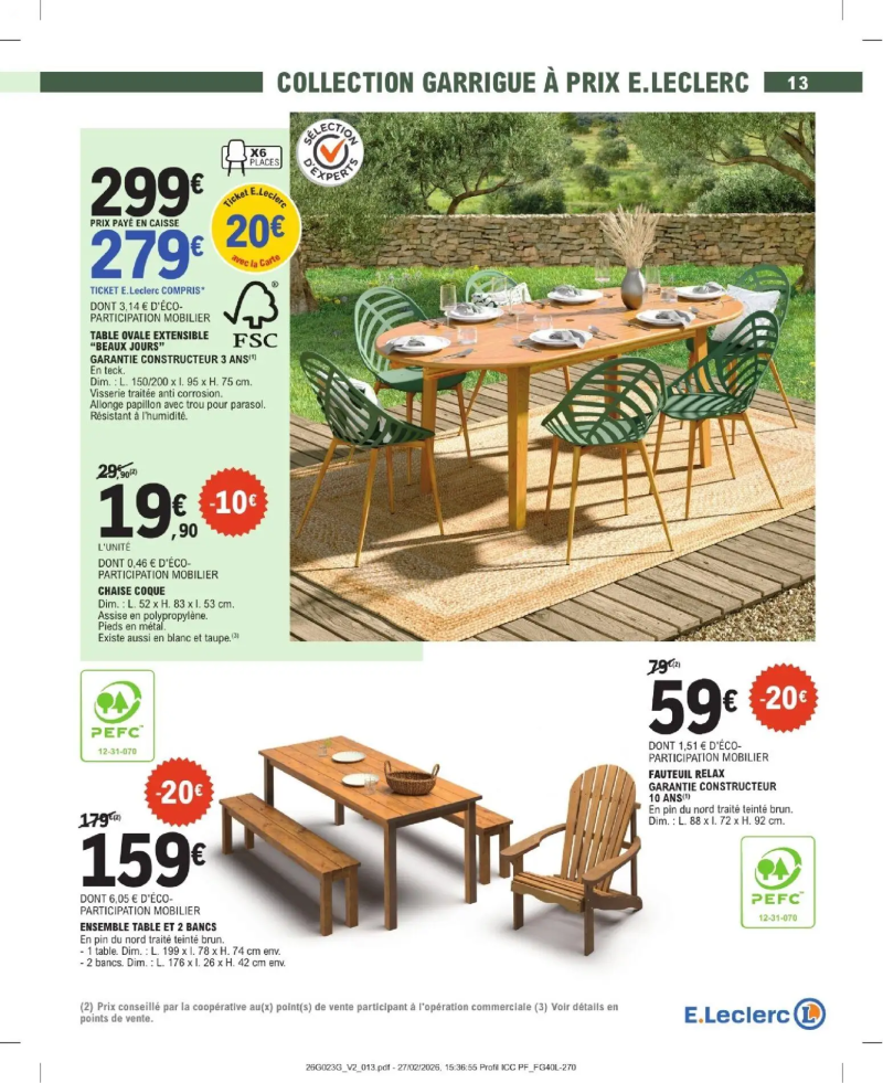 Brico E.Leclerc catalogue du 31/03 – page 13