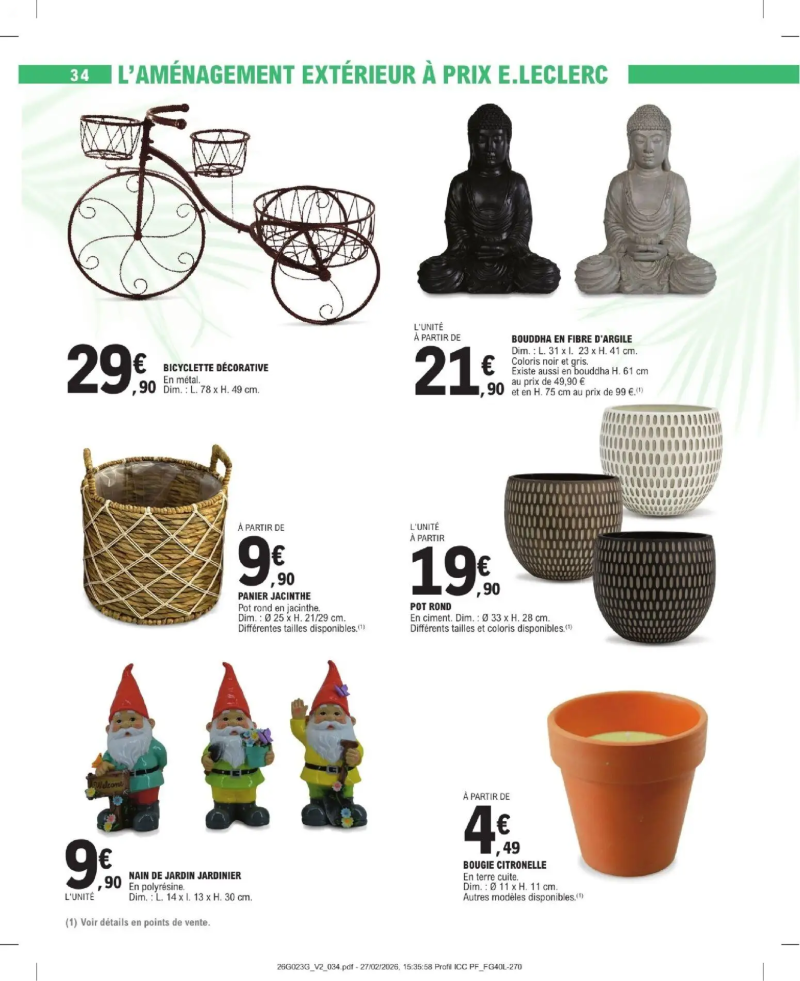 Brico E.Leclerc catalogue du 31/03 – page 34