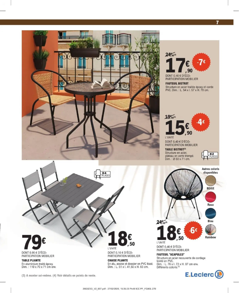 Brico E.Leclerc catalogue du 31/03 – page 7