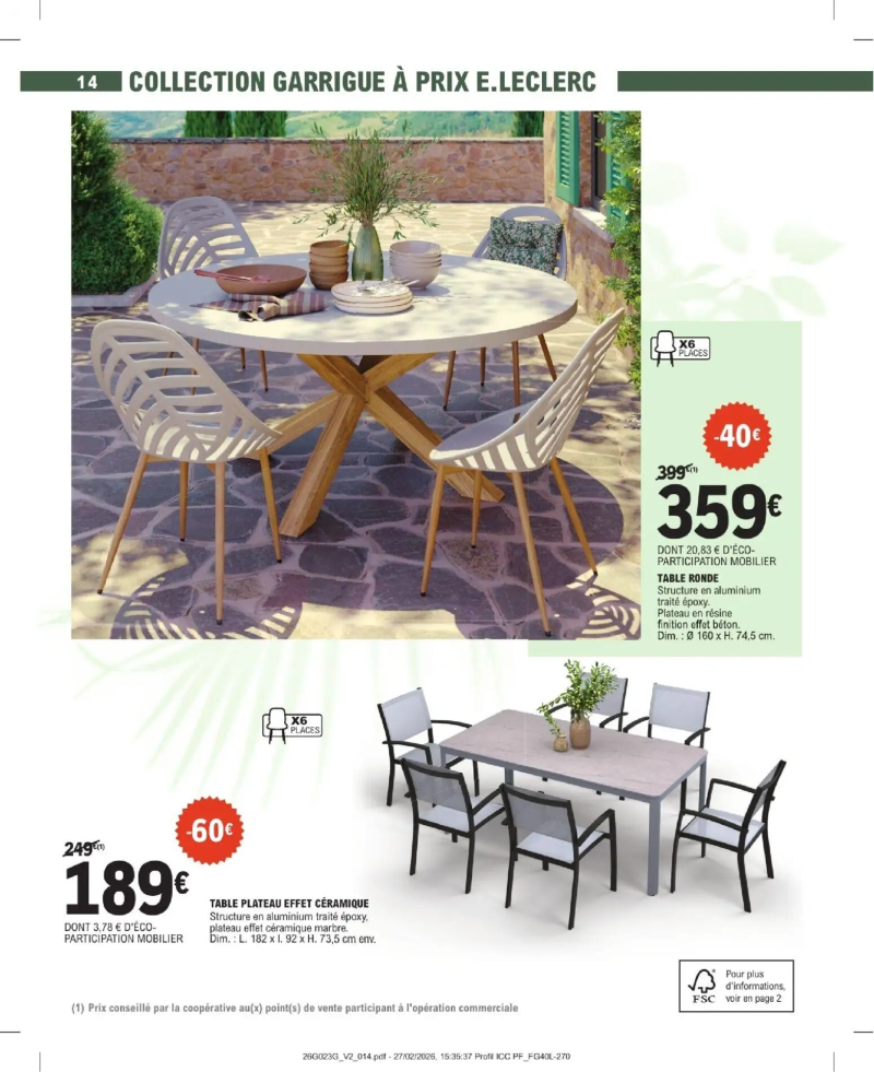 Brico E.Leclerc catalogue du 31/03 – page 14