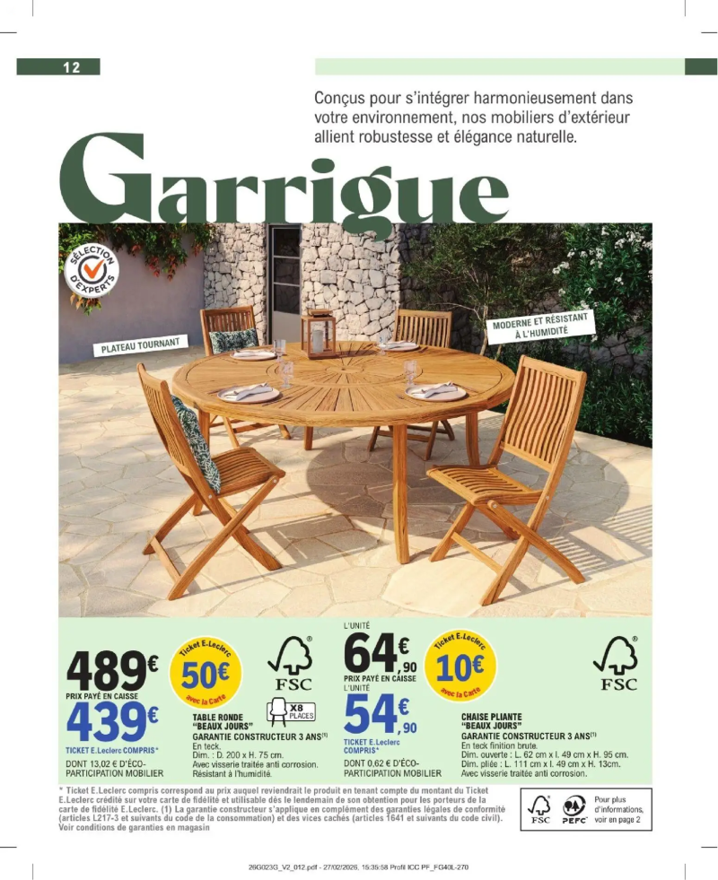 Brico E.Leclerc catalogue du 31/03 – page 12