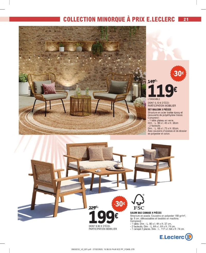 Brico E.Leclerc catalogue du 31/03 – page 21