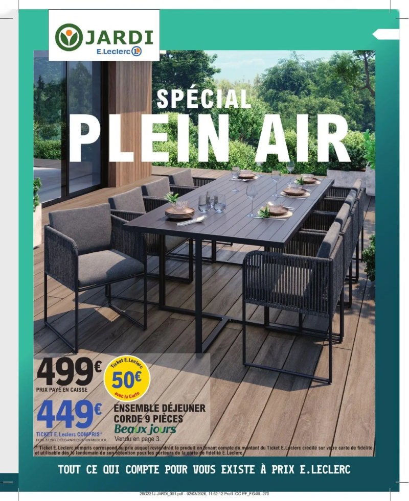 Brico E.Leclerc catalogue du 31/03 – page 1