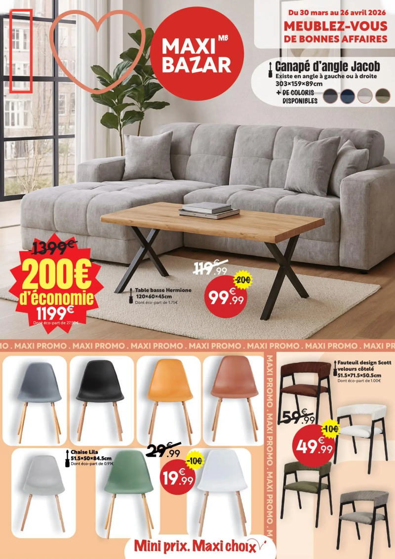 Maxi Bazar catalogue du 30/03 – page 1
