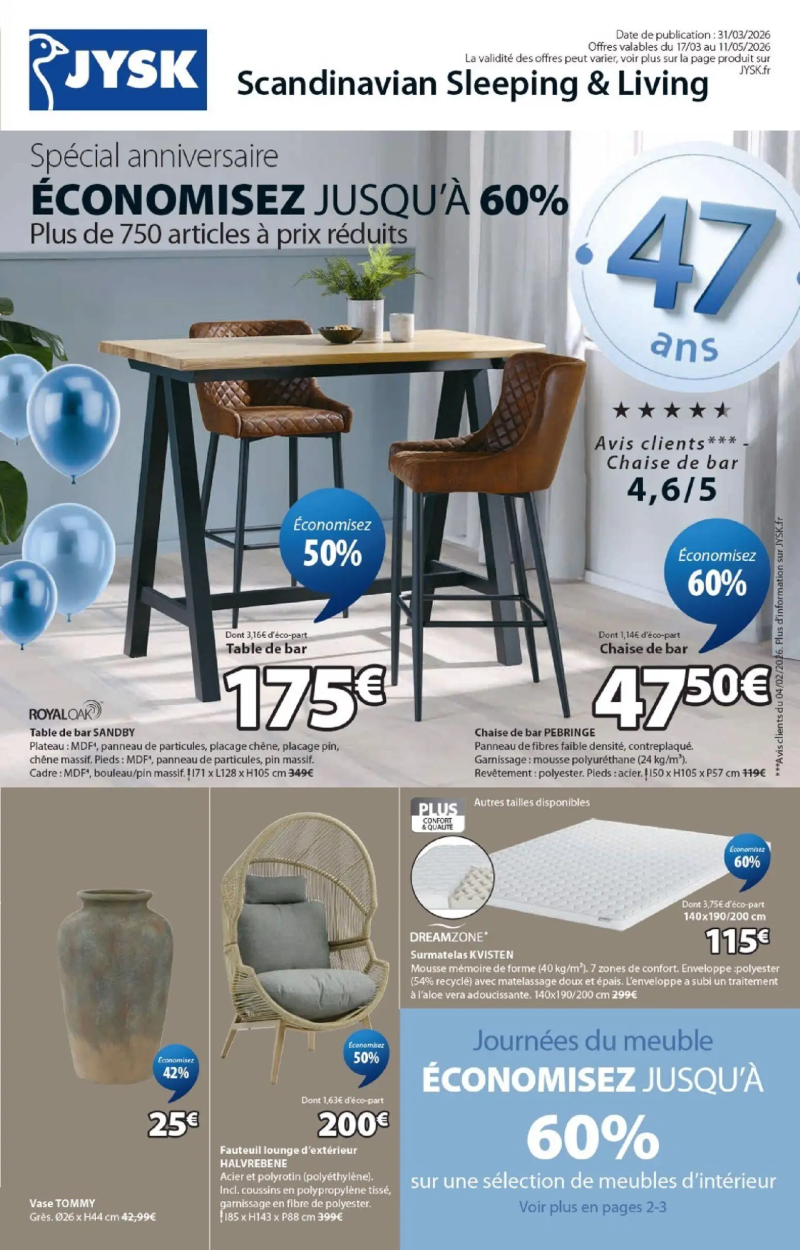 Jysk catalogue du 17/03 – page 1
