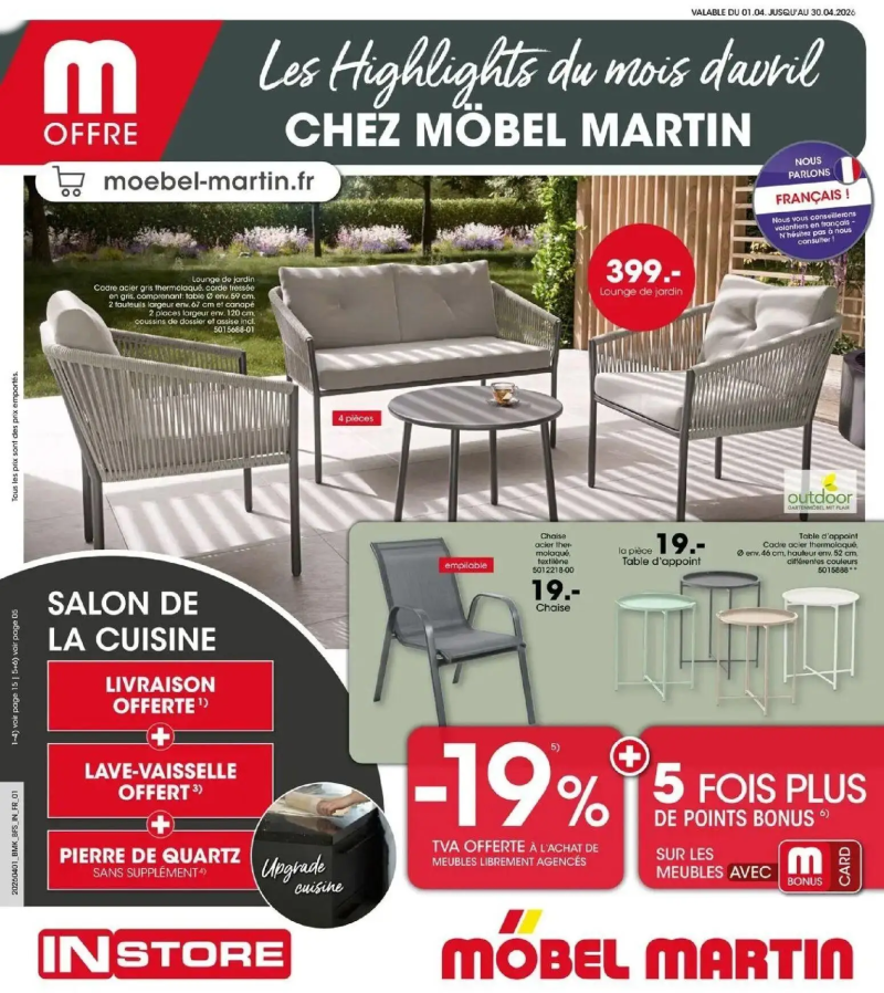 Mobel Martin catalogue du 01/04 – page 1
