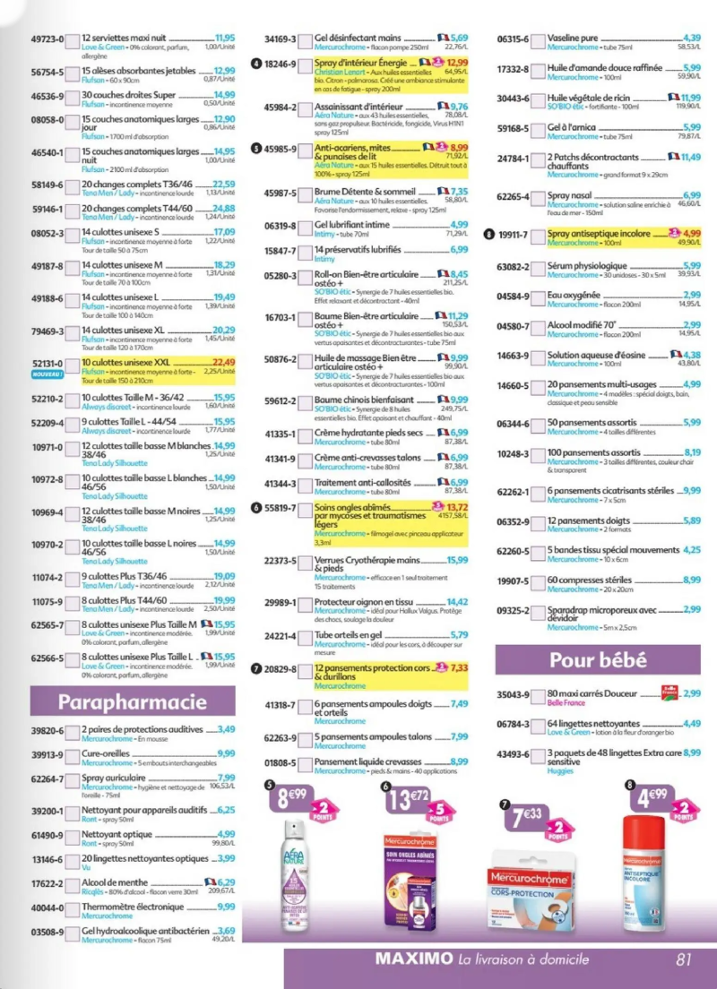 Maximo catalogue du 27/03 – page 81