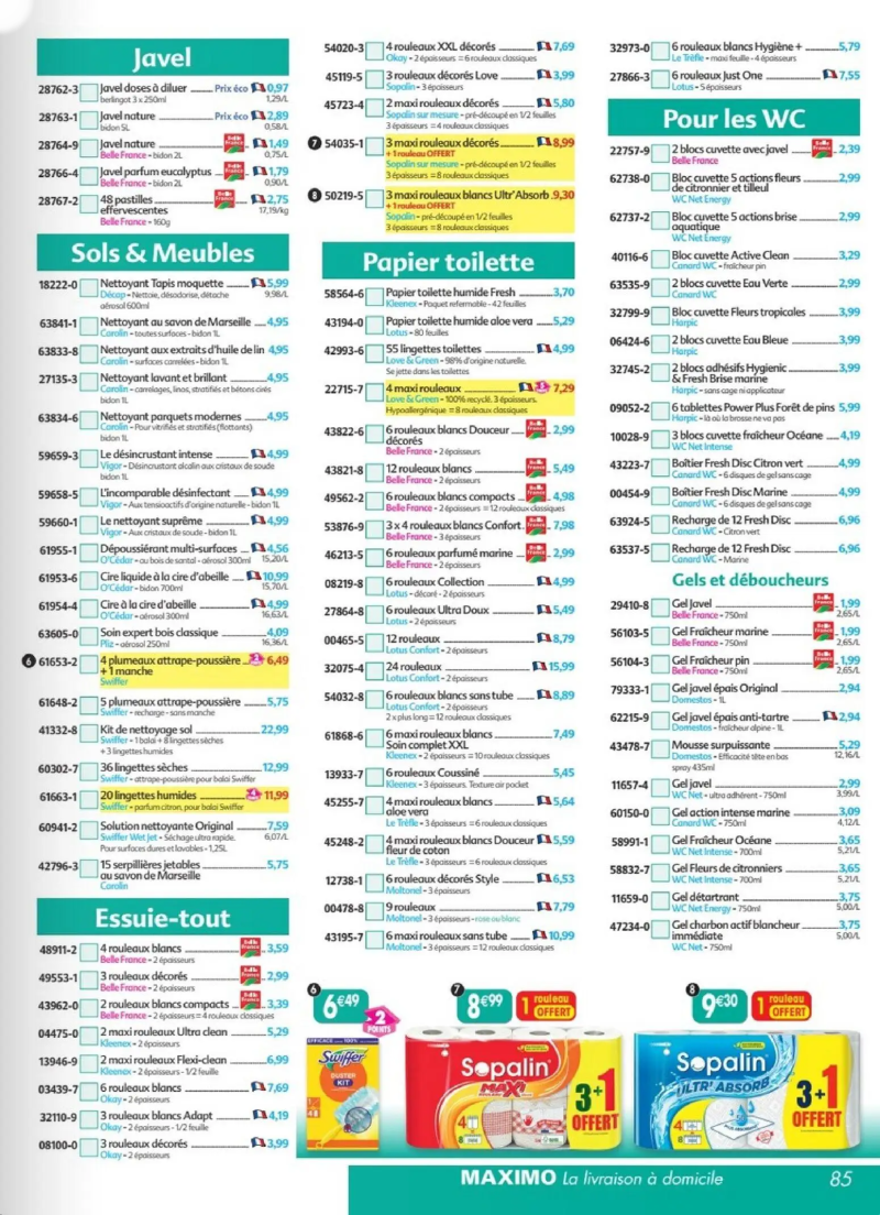 Maximo catalogue du 27/03 – page 85