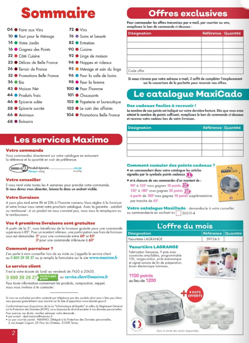 Maximo catalogue du 27/03 – page 2