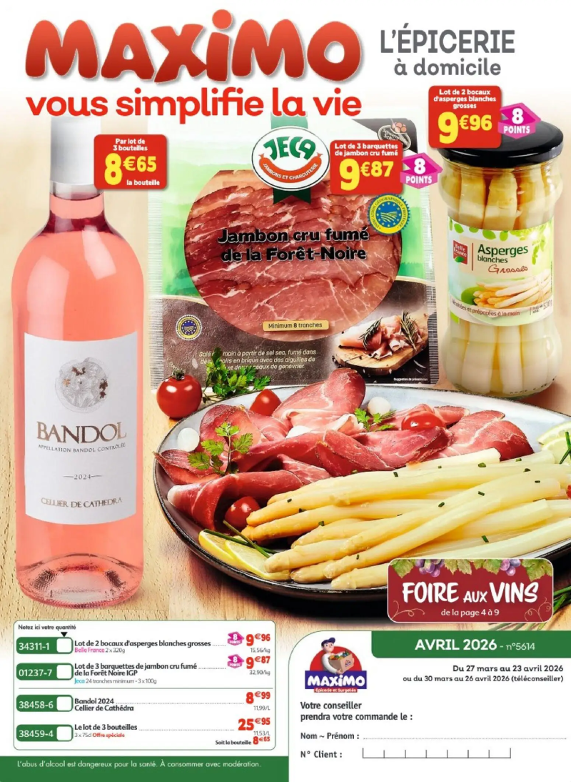 Maximo catalogue du 27/03 – page 1