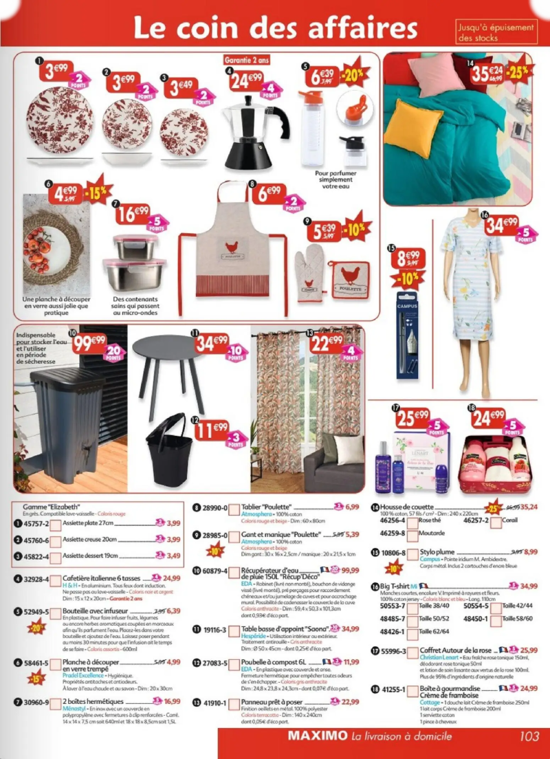 Maximo catalogue du 27/03 – page 103