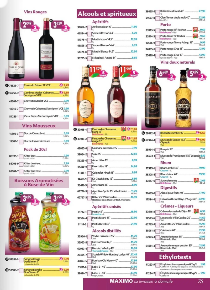 Maximo catalogue du 27/03 – page 75