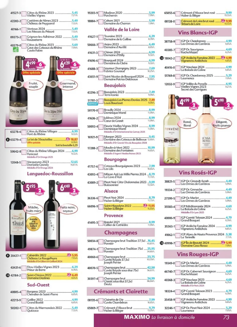 Maximo catalogue du 27/03 – page 73