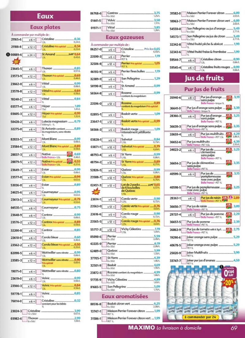 Maximo catalogue du 27/03 – page 69