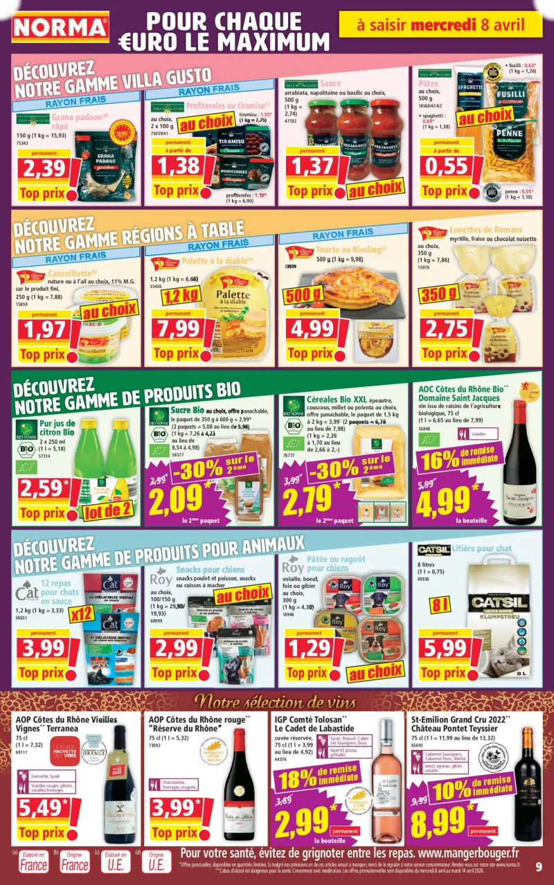 Norma catalogue du 08/04 – page 9