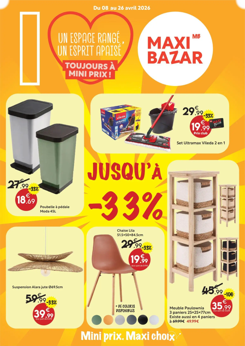 Maxi Bazar catalogue du 08/04 – page 1