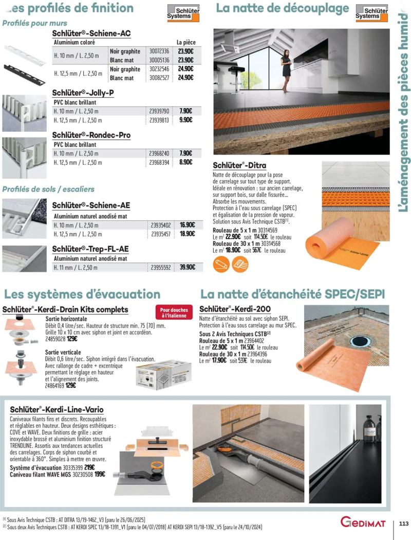 Gedimat catalogue du 01/04 – page 113