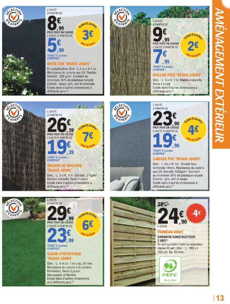 Brico E.Leclerc catalogue du 07/04 – page 13