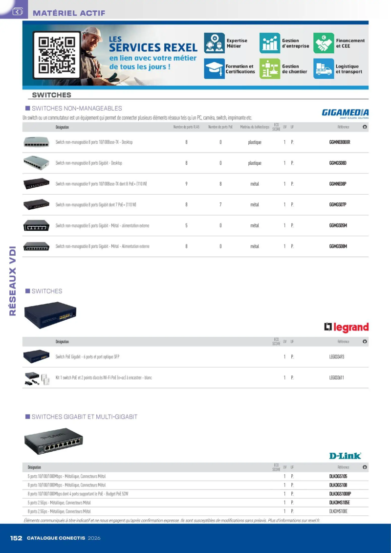 Rexel                                                     catalogue du 10/04 – page 152