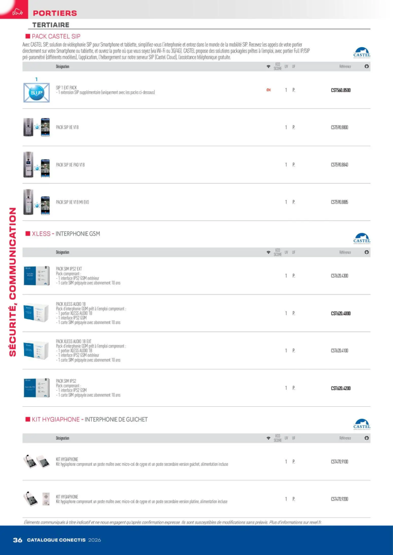 Rexel                                                     catalogue du 10/04 – page 36