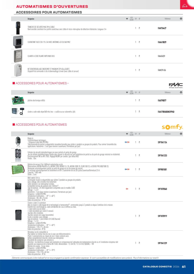 Rexel                                                     catalogue du 10/04 – page 61