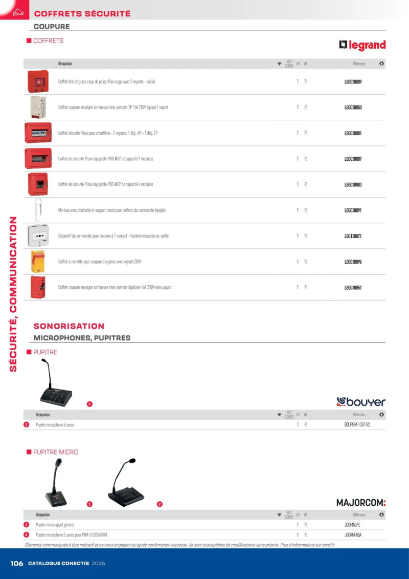 Rexel                                                     catalogue du 10/04 – page 106