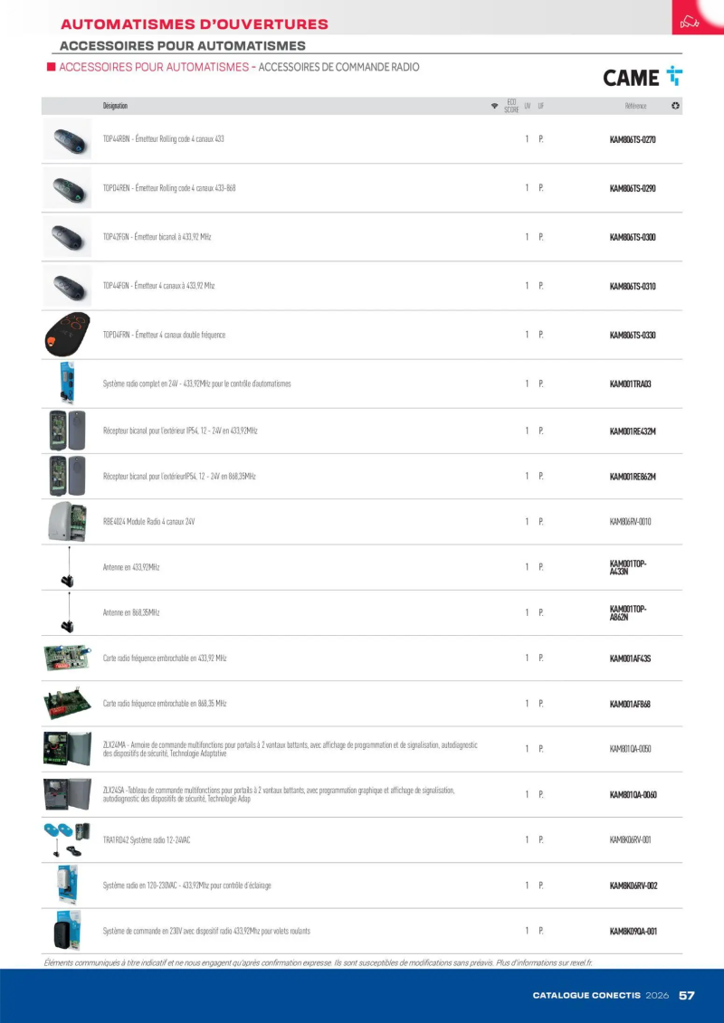 Rexel                                                     catalogue du 10/04 – page 57