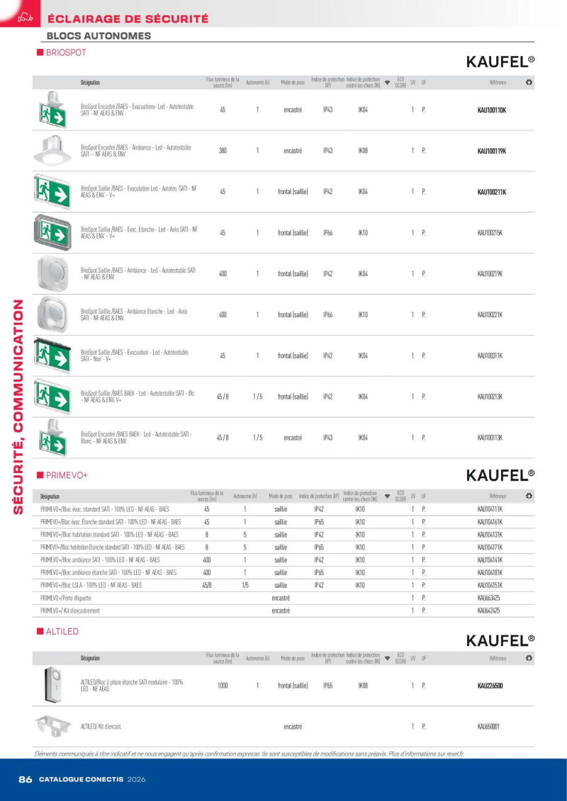 Rexel                                                     catalogue du 10/04 – page 86