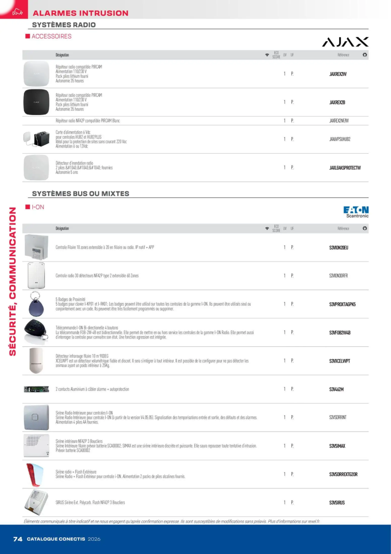 Rexel                                                     catalogue du 10/04 – page 74