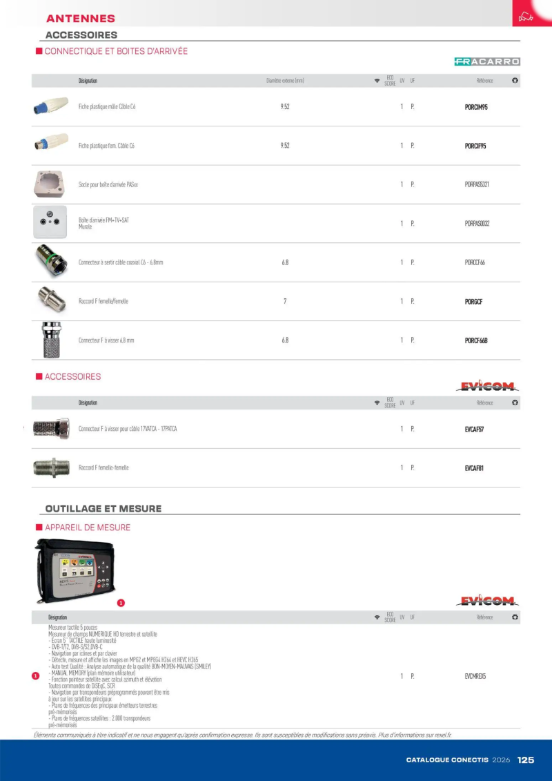 Rexel                                                     catalogue du 10/04 – page 125