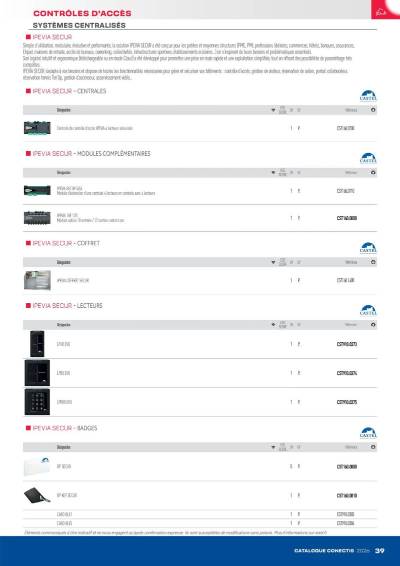 Rexel                                                     catalogue du 10/04 – page 39