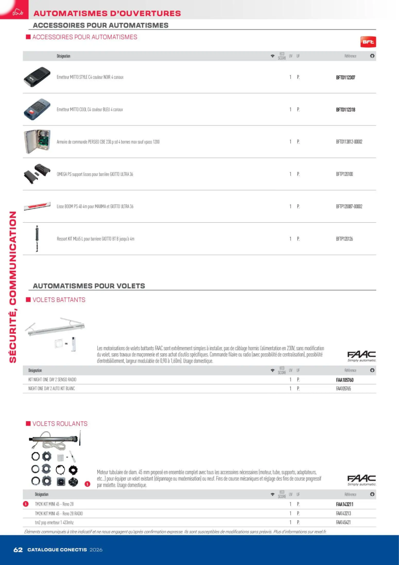 Rexel                                                     catalogue du 10/04 – page 62