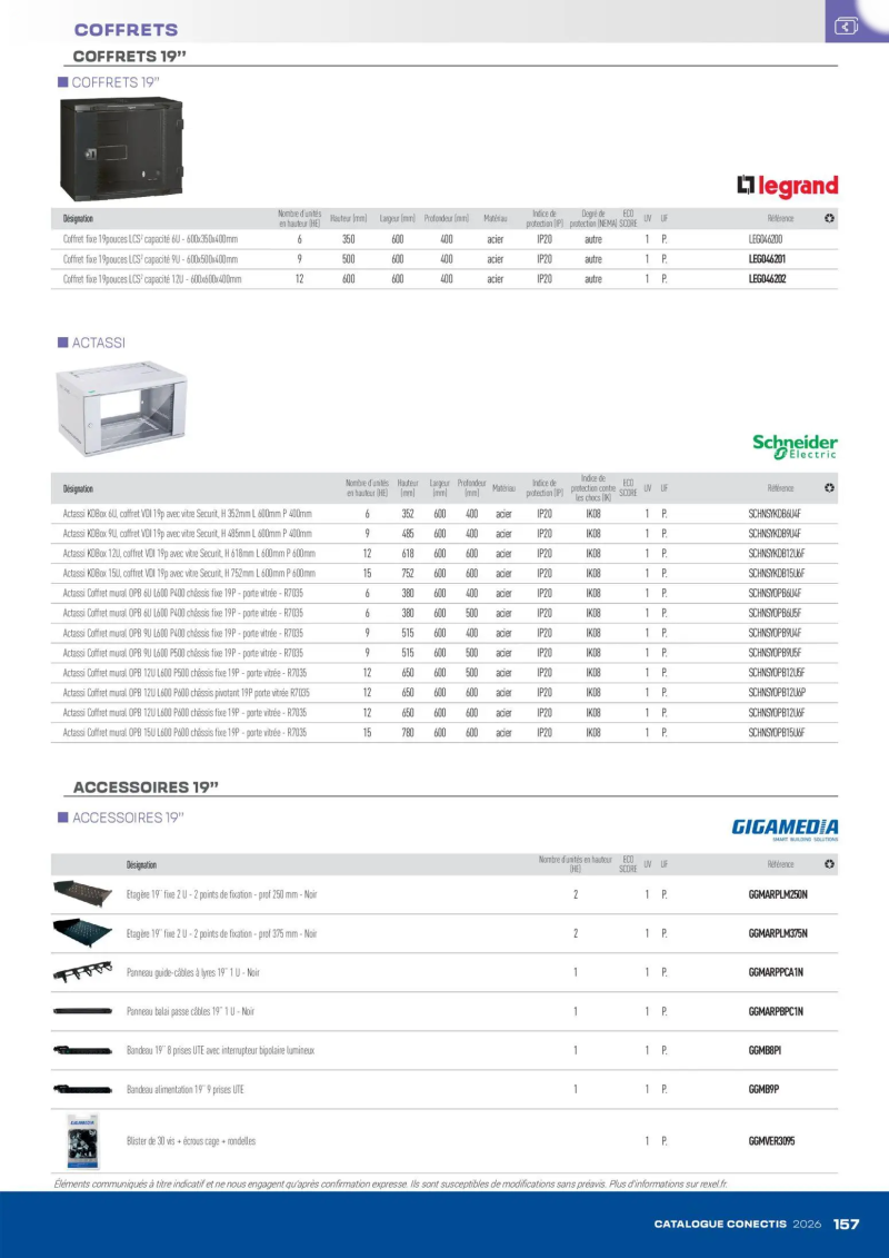 Rexel                                                     catalogue du 10/04 – page 157