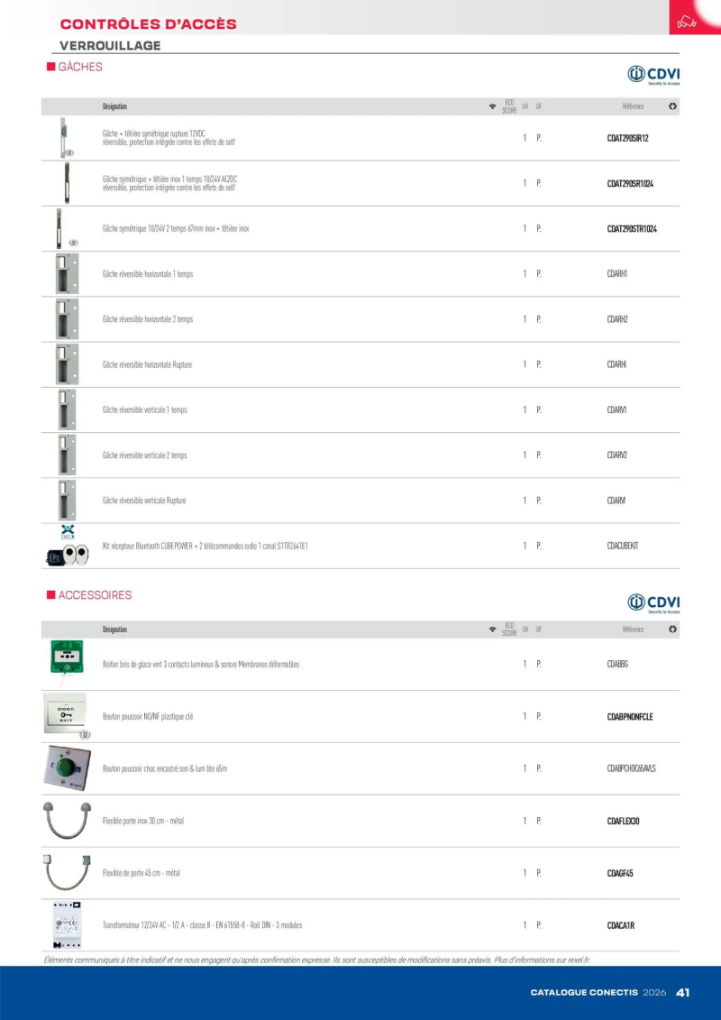 Rexel                                                     catalogue du 10/04 – page 41