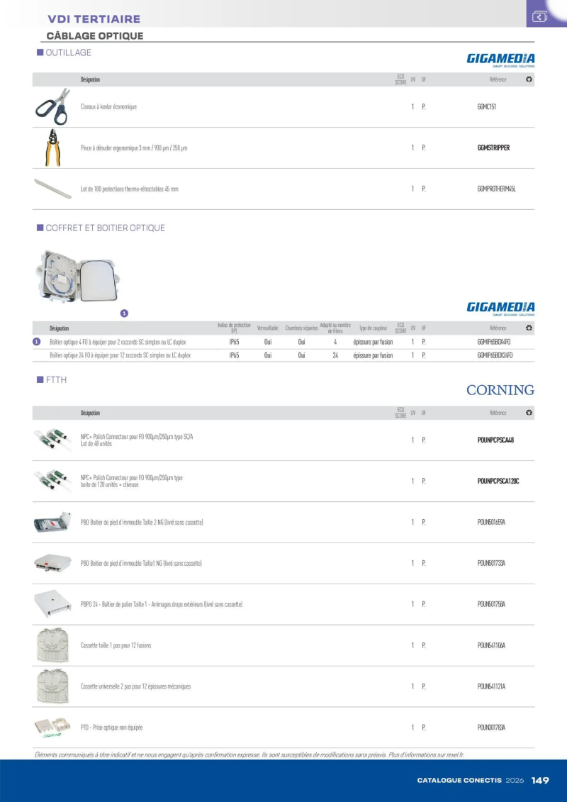 Rexel                                                     catalogue du 10/04 – page 149