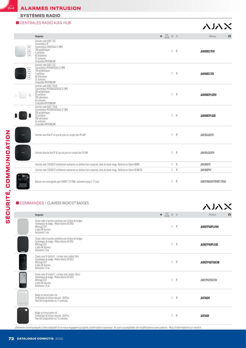 Rexel                                                     catalogue du 10/04 – page 72