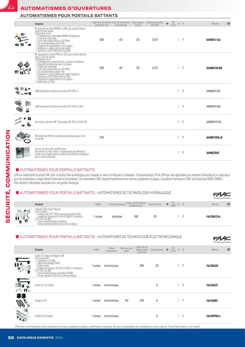 Rexel                                                     catalogue du 10/04 – page 50